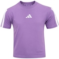 Camiseta adidas Essentials Infantil ROXO/BRANCO