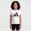 Camiseta Infantil adidas Manga Curta Big Logo BRANCO/PRETO