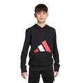 Blusa de Moletom Infantil adidas com Capuz Essentials PRETO