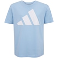 Camiseta Infantil adidas Big Logo AZUL CLA/BRANCO
