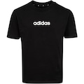 Camiseta Infantil adidas Logo Linear PRETO/BRANCO
