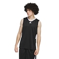 Camiseta Regata Masculina adidas 3 Stripes PRETO/BRANCO