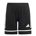 Bermuda Infantil adidas Squadra 25 PRETO/BRANCO