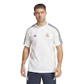 Camiseta do Real Madrid 25 Masculina adidas Manga Curta Urban BRANCO