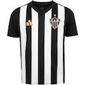Camisa do Atlético-MG 25 adidas Juvenil Fanshirt PRETO/BRANCO