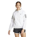 Jaqueta Corta-Vento Feminina adidas com Capuz Own The Run Base BRANCO