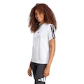 Camiseta adidas Feminina 3 Stripes BRANCO/PRETO