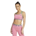 Top Adidas Hyperglam Suporte Leve Adulto ROSA/VERDE