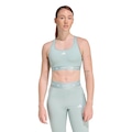 Top Fitness com Bojo Removível adidas Techfit Média Sustentação Adulto VERDE CLARO
