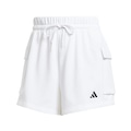 Shorts adidas Essentials Cargo Logo Feminino BRANCO/PRETO