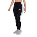 Calça Legging Feminina adidas 3 Stripes BRANCO/PRETO