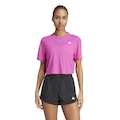 Camiseta adidas Manga Curta Essentials Feminina ROSA ESCURO