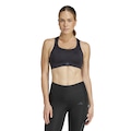 Top Fitness com Bojo adidas Alta Sustentação Suporte TLRD Impact Adulto PRETO