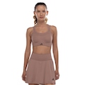Top Fitness com Bojo adidas Alta Sustentação Suporte TLRD Impact Adulto MARROM