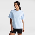 Camiseta adidas Manga Curta Small Logo Feminina AZUL CLARO