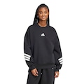 Blusa de Moletom Feminina adidas Future Icon PRETO