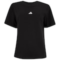 Camiseta Feminina adidas Small Logo BRANCO/PRETO