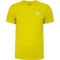 Camiseta Masculina adidas Manga Curta Own The Run 3 Listras AMARELO