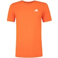 Camiseta Masculina adidas Manga Curta Own The Run 3 Listras LARANJA