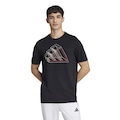 Camiseta Masculina adidas Manga Curta Gráfica PRETO