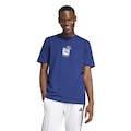 Camiseta Masculina adidas Manga Curta Gráfica Drink AZUL ESCURO