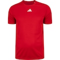Camiseta Masculina adidas Manga Curta Treino Básica VERMELHO