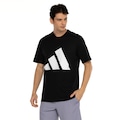 Camiseta Masculina adidas Manga Curta Big Logo PRETO/BRANCO