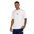 Camiseta Básica adidas Logo Pequeno - Masculina BRANCO