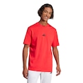 Camiseta Básica adidas Logo Pequeno - Masculina VERMELHO