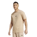 Camiseta Básica adidas Logo Pequeno - Masculina MARROM CLA/PRETO