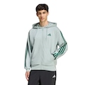 Jaqueta Masculina adidas com Capuz 3 Stripes VERDE CLARO