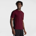 Opção de cor VINHO de Camiseta Masculina adidas Manga Curta 3 Stripes