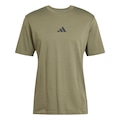 Camiseta Masculina adidas Manga Curta 3 Stripes VERDE ESCURO