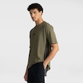 Camiseta Masculina adidas Manga Curta 3 Stripes VERDE ESCURO