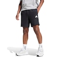 Bermuda Masculina adidas French Terry 3 Stripes BRANCO/PRETO
