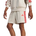 Bermuda Masculina adidas Chelsea 3 Listras CINZA CLARO
