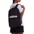Mochila adidas Clássica Logo Linear - 22,75 Litros BRANCO/PRETO