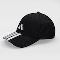 Opção de cor PRETO/BRANCO de Boné Adulto adidas Strapback 3 Listras Aba Curva