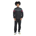 Conjunto de Agasalho Masculino Mizuno Root II PRETO/CINZA