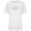 Camiseta Feminina Fila Manga Curta Over Vita Outline BRANCO