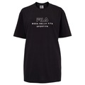 Camiseta Feminina Fila Manga Curta Over Vita Outline PRETO