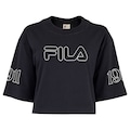 Camiseta Fila Over Outline Union 1911 Feminina PRETO