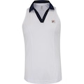 Camiseta Fila Regata Polo Tennis Basic - Feminina BRANCO/AZUL ESC