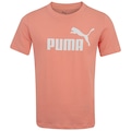 Camiseta Infantil Puma Essentials Logo Tee ROSA