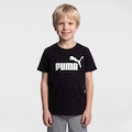 Opção de cor PRETO de Camiseta Puma Ess No.1 Logo Infantil