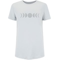 Camiseta Oxer Regulação Térmica Estampada Feminina CINZA CLARO