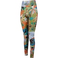 Calça Legging Bem Querer Feminina VERDE/LARANJA