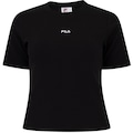 Camiseta Feminina Fila Manga Curta Regular Essentials Cane PRETO