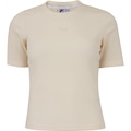 Camiseta Feminina Fila Manga Curta Regular Essentials Cane OFF WHITE/PRETO