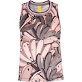 Camiseta Regata Feminina Farm Cropped Dry Banana ROSA CLA/CINZA CLA